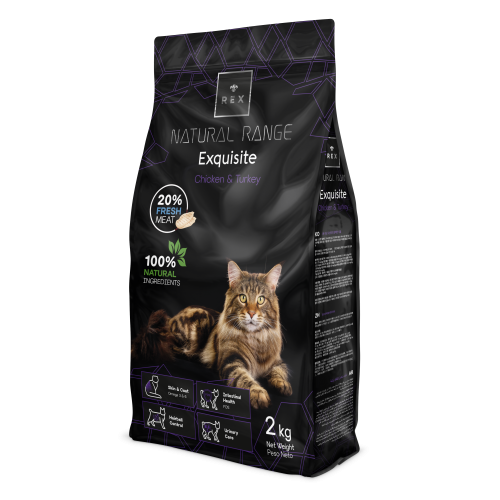 Rex Natural Range Exquisite Adult Cat – Chicken & Turkey csirkés pulykás macskaeledel ivaros macskáknak