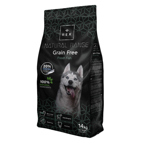 Rex Natural Range Grain Free Fresh Fish – hipoallergén gabonamentes halas szárazeledel